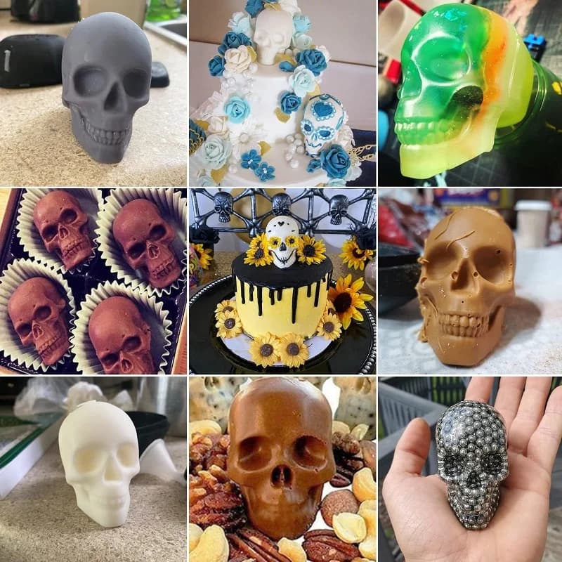3D hodeskalle isballform